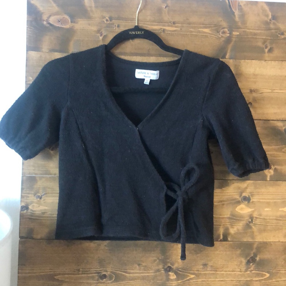 black madewell tie top